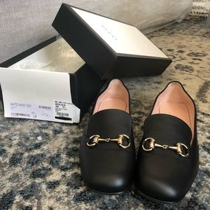 Gucci Black soft leather Flat loafers